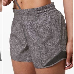 Lululemon Hotty Hot High Rise Short 4” in Heather Lux Multi Black